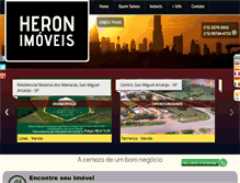 Tablet Screenshot of heronimoveis.com
